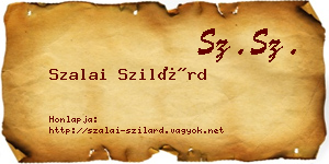 Szalai Szilárd névjegykártya
