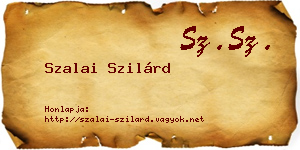 Szalai Szilárd névjegykártya